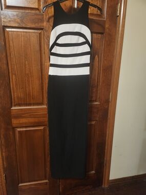 Jack by BB Dakota Black and White Sleeveless Maxi Dress